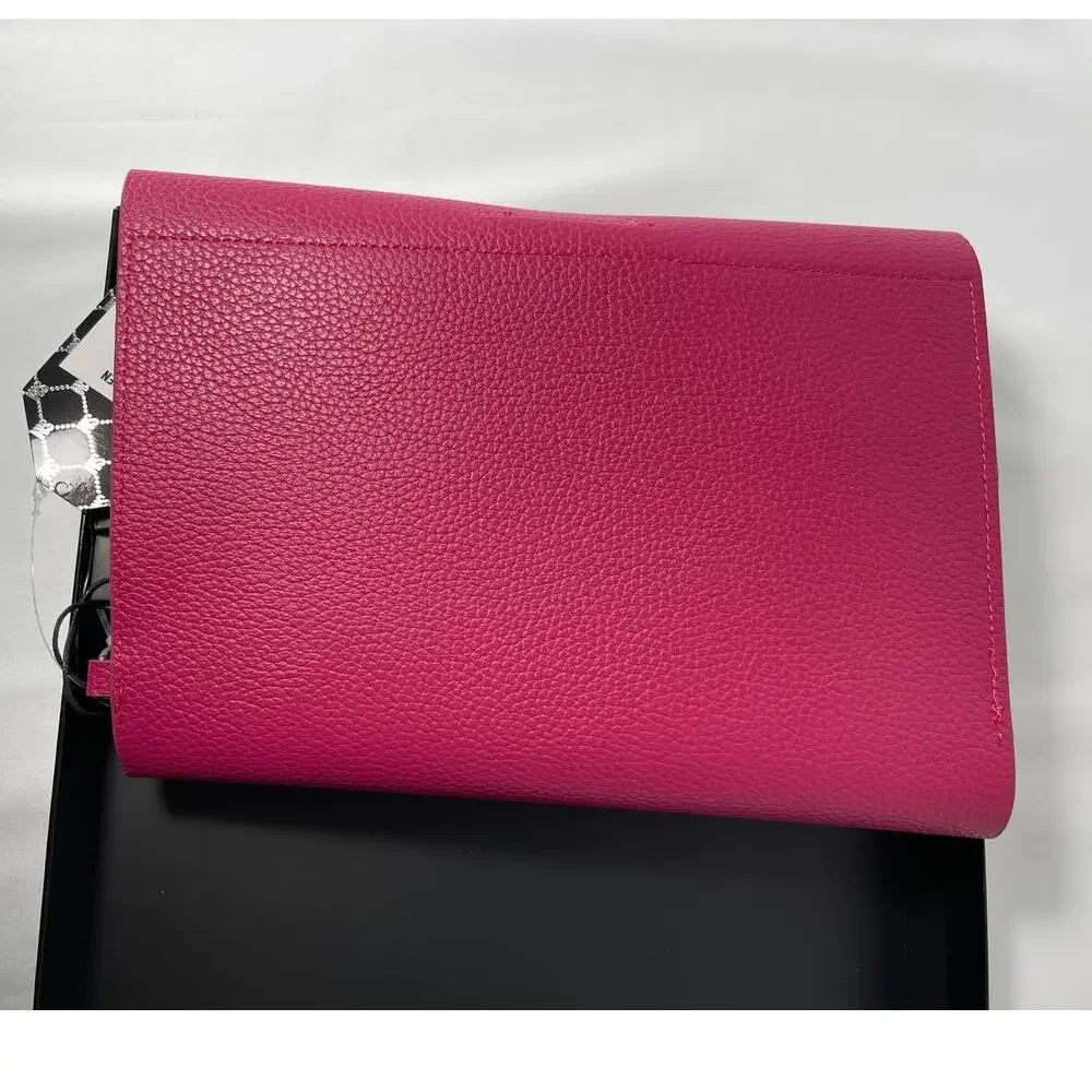Steve Madden Womens Fuchsia 2 Piece Card Case Travel Pouch Gift Set NEW